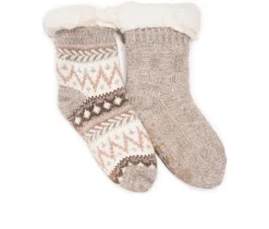 MUK LUKS Winter Essentials>2 Pack Chenille Cabin Sock