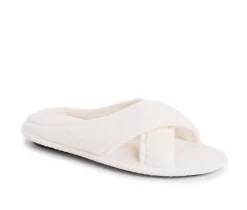 MUK LUKS Slippers|Slippers>Ada Micro Chenille Criss Cross Slippers