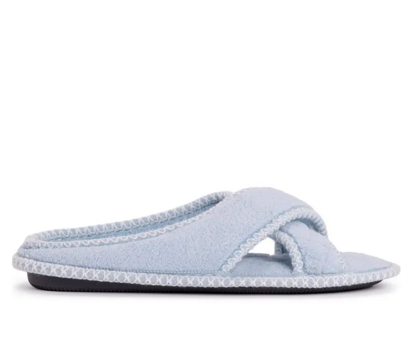 Ada Micro Chenille Criss Cross Slippers|MUK LUKS Hot