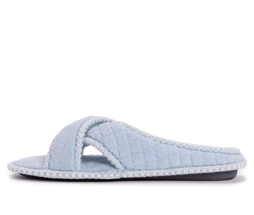 Ada Micro Chenille Criss Cross Slippers|MUK LUKS Hot