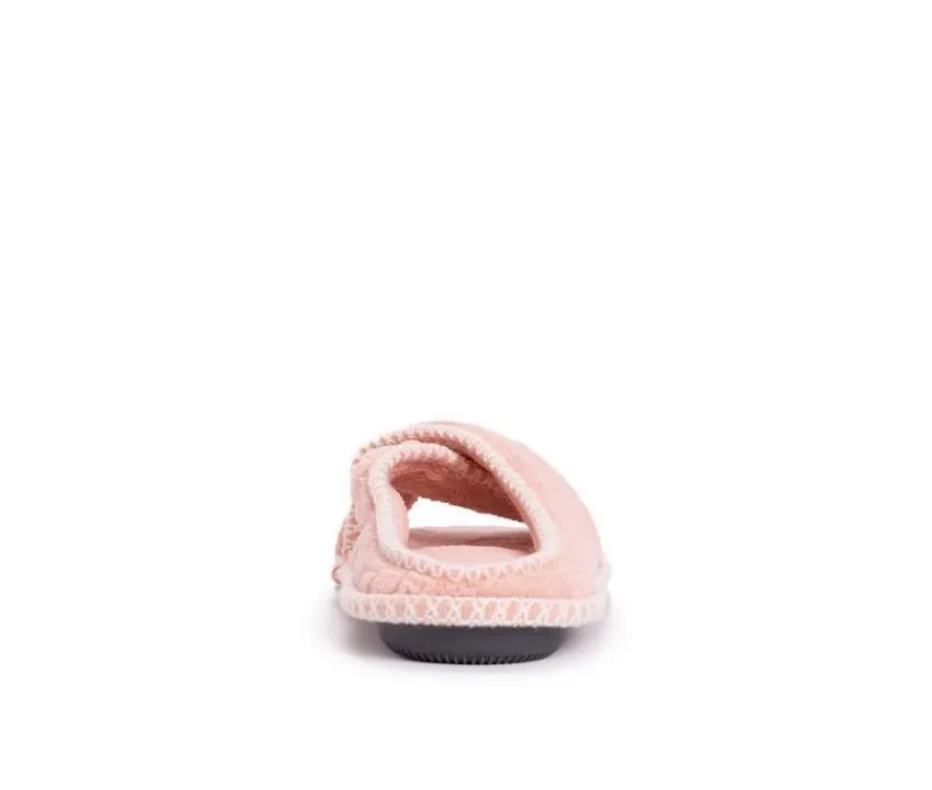 Ada Micro Chenille Criss Cross Slippers|MUK LUKS Clearance