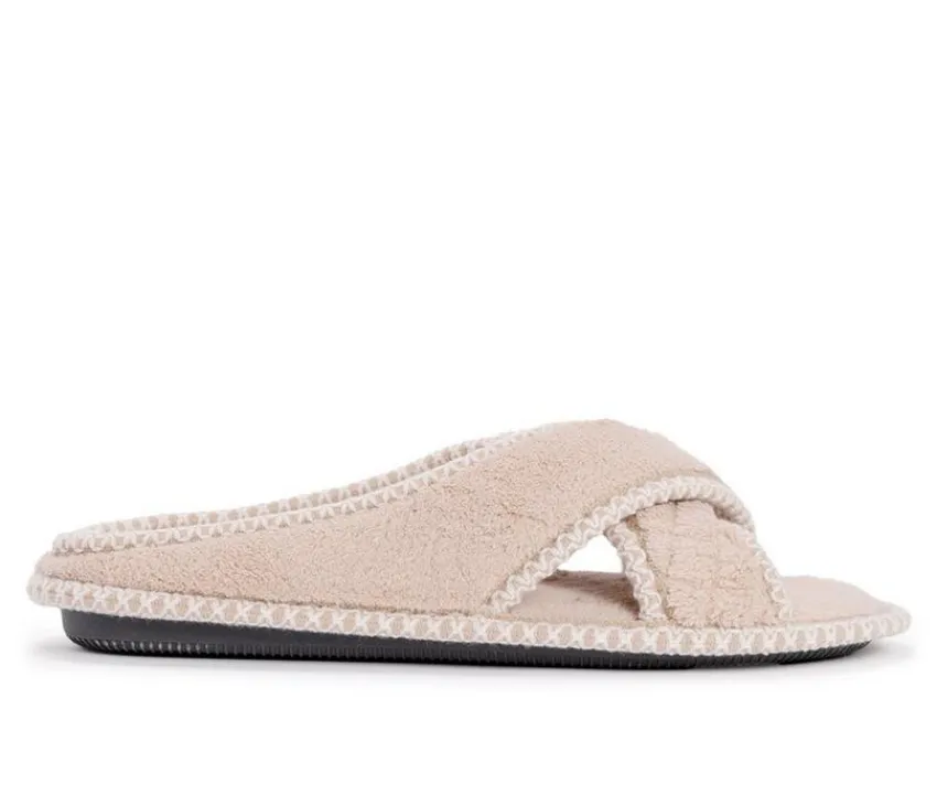 Ada Micro Chenille Criss Cross Slippers|MUK LUKS Online