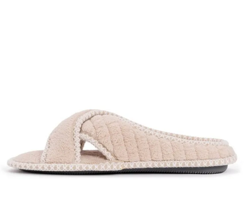Ada Micro Chenille Criss Cross Slippers|MUK LUKS Online