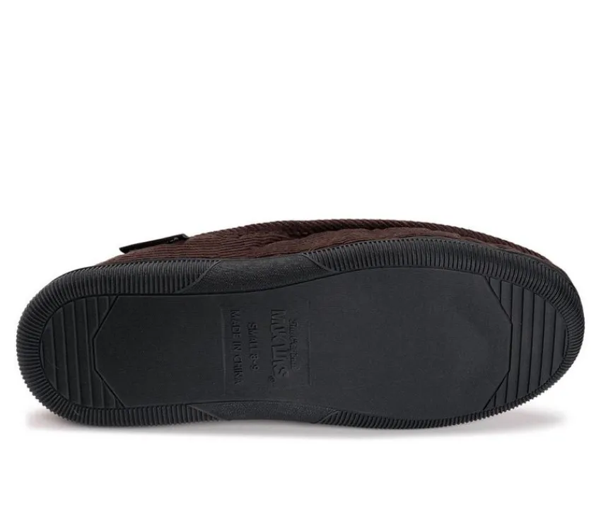 MUK LUKS Men's|Slippers>Cordurory Moccasin with Flannel Lining Slippers