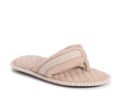 Darlene Micro Chenille Thong Slippers|MUK LUKS Clearance