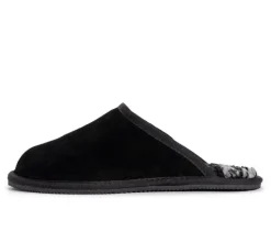 Men's Dave Printed Berber Suede Slippers|MUK LUKS New