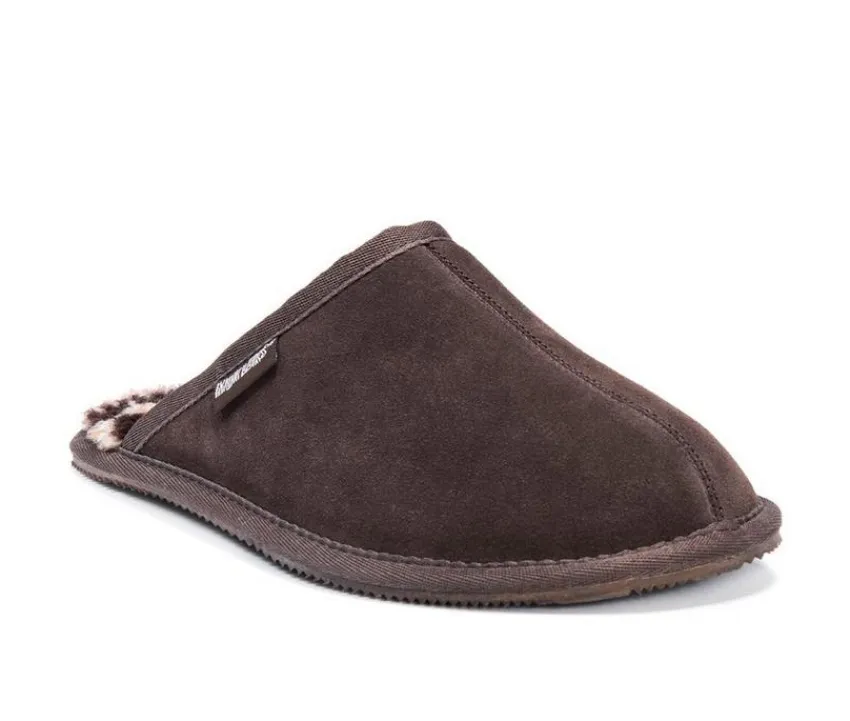 MUK LUKS Men's|Slippers>Men's Dave Printed Berber Suede Slippers