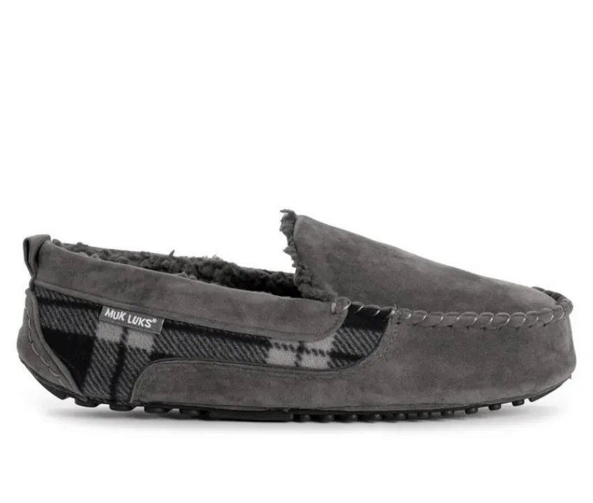 MUK LUKS Men's|Slippers>Men's Emmett Moccasin Slippers
