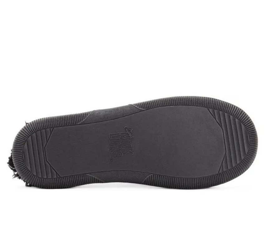 Men's Faux Wool Moccasin Slippers|MUK LUKS New