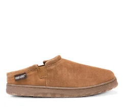 MUK LUKS Men's|Slippers>Men's Matt Printed Berber Suede Clog Slippers