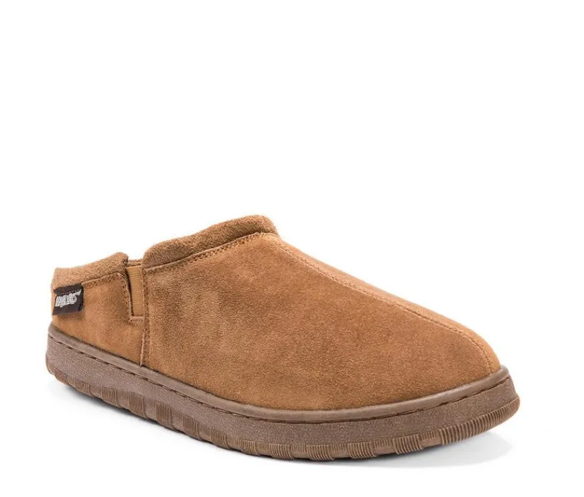 MUK LUKS Men's|Slippers>Men's Matt Printed Berber Suede Clog Slippers