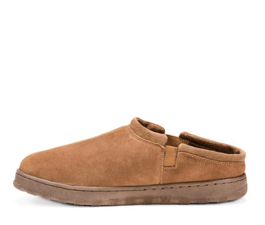 MUK LUKS Men's|Slippers>Men's Matt Printed Berber Suede Clog Slippers