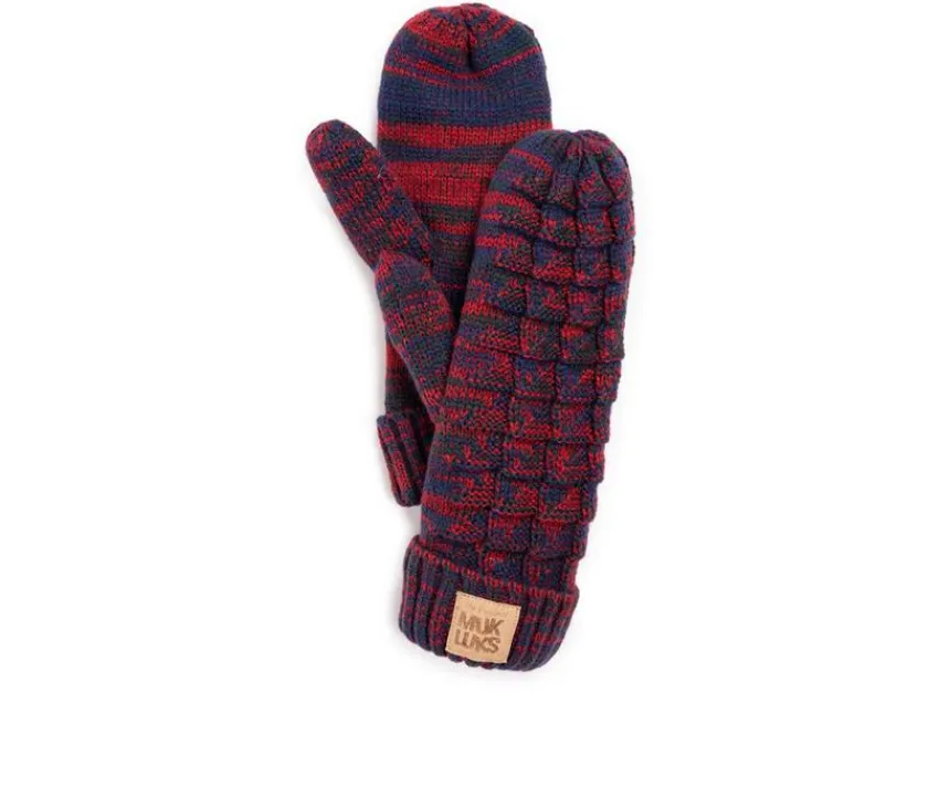 MUK LUKS Winter Essentials>Patch Pom Mitten