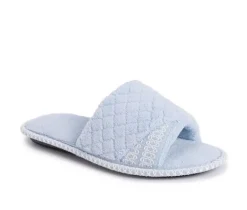 MUK LUKS Slippers|Slippers>Sally Micro Chenille Open Toe Scuff Slippers