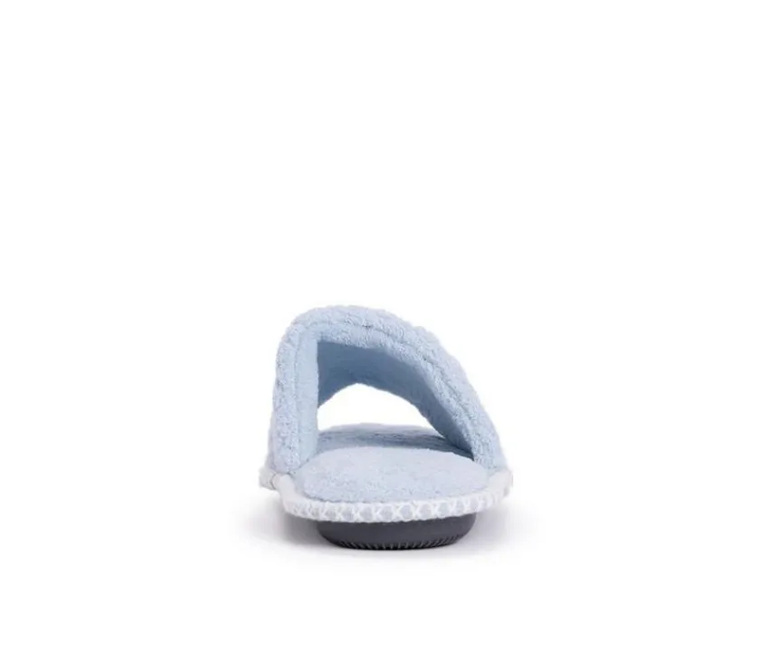 MUK LUKS Slippers|Slippers>Sally Micro Chenille Open Toe Scuff Slippers