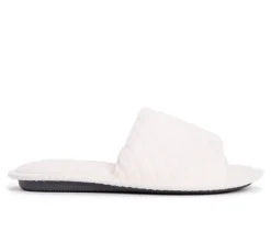 Sally Micro Chenille Open Toe Scuff Slippers|MUK LUKS Clearance