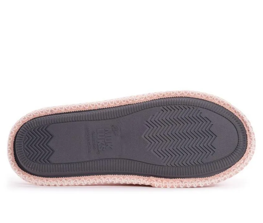MUK LUKS Slippers|Slippers>Sally Micro Chenille Open Toe Scuff Slippers