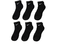 Nike Socks>6 Pr Cushioned Quarter Length Socks
