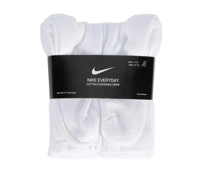 6 Pr Everyday Cushioned Crew Socks|Nike Best