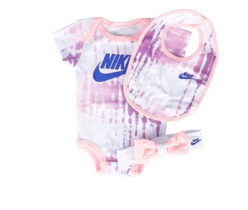 Nike Infant (Sizes 0-4)|Athletic & Sports Bags>Infant Tie Dye Futura 3 Piece Onesie Set