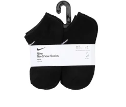 Nike Socks>6P Youth Cush No Show Socks