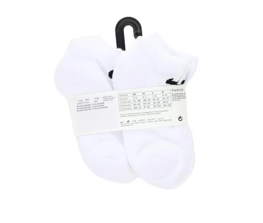 Nike Socks>6P Youth Cush No Show Socks