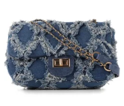 Olivia Miller Handbags>Denim Quilt Chain Handbag