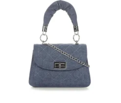Denim Quilted Crossbody Handbag|Olivia Miller Sale