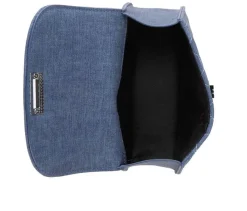 Denim Quilted Crossbody Handbag|Olivia Miller Sale