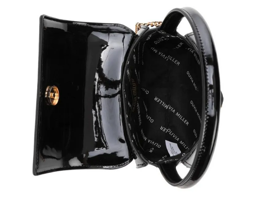 Patent Top Handle Handbag|Olivia Miller Online