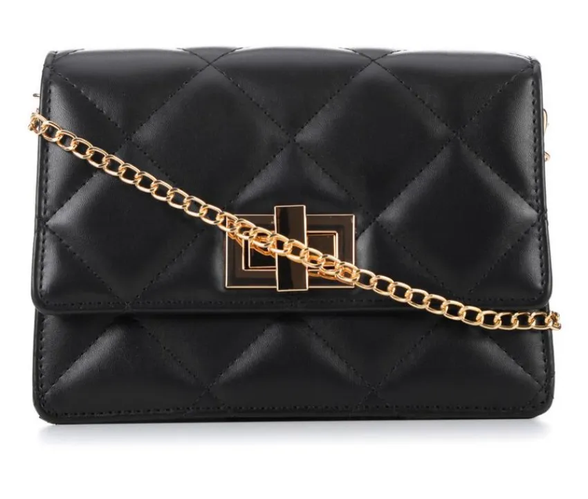 Quilt Metal Latch Crossbody Handbag|Olivia Miller Online