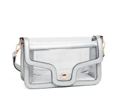 Clear Bag-Envelope Style Handbag|QUEENS DESIGNS