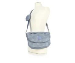 Denim Crescent Shoulder Handbag|Sam & Libby New