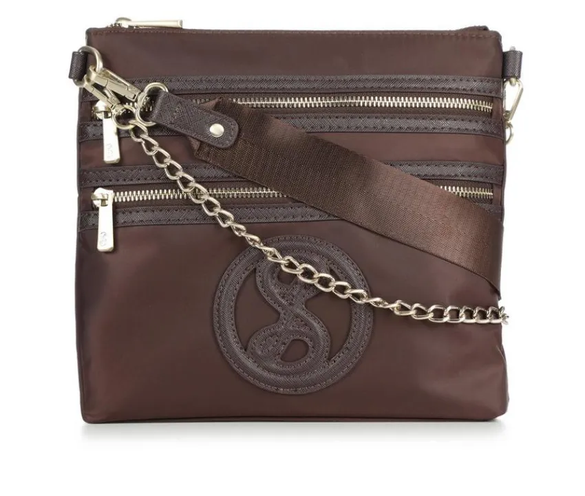 Sam & Libby Crossbody|Handbags>Saffiano Trim Xbody Handbag