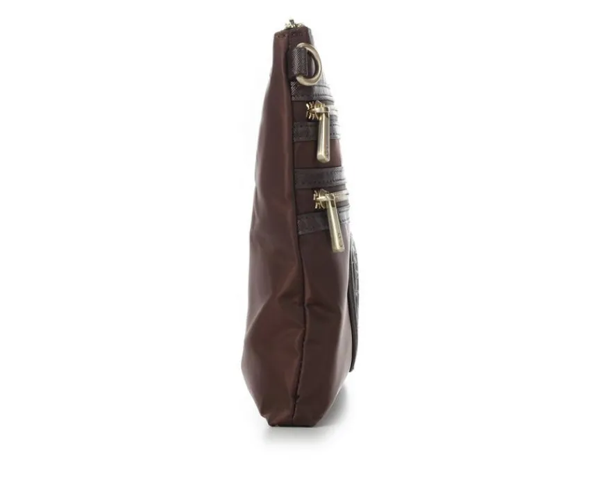 Sam & Libby Crossbody|Handbags>Saffiano Trim Xbody Handbag