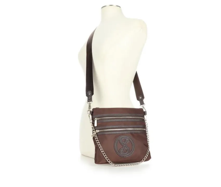Sam & Libby Crossbody|Handbags>Saffiano Trim Xbody Handbag