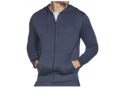 Men's Go Knit Pique Full Zip Hoodie|Skechers Go Apparel New