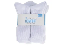 Sof Sole Socks>6 Pair Comfort Cushioned Crew Socks