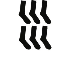 6 Pair Comfort Cushioned Crew Socks|Sof Sole Best