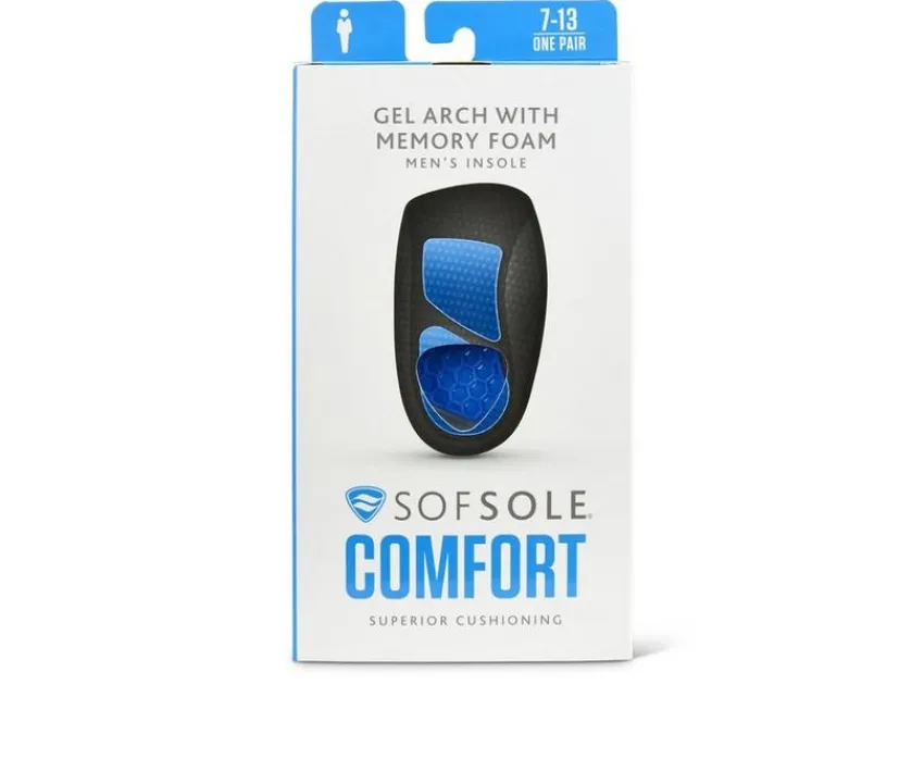 3/4 Gel Arch Memory Support Insoles|Sof Sole