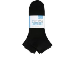 Sof Sole Socks>6 Pair Comfort Cushioned Quarter Socks