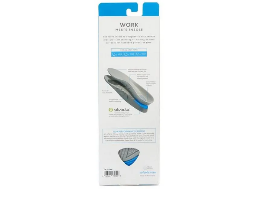 Sof Sole Insoles>Men's Work Insoles