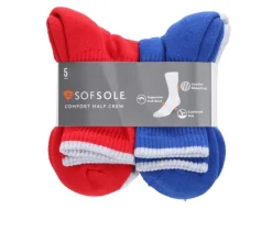 Sof Sole Men's|Slippers>5pack Comfort Crew