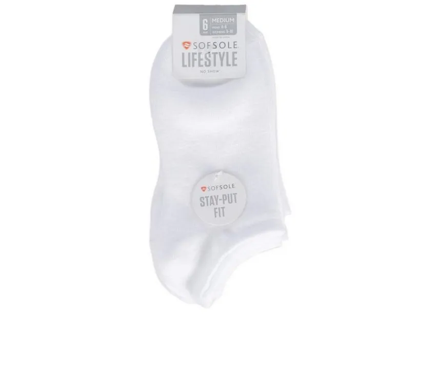 Sof Sole Socks>Women's 6 Pair No Show Lite Socks