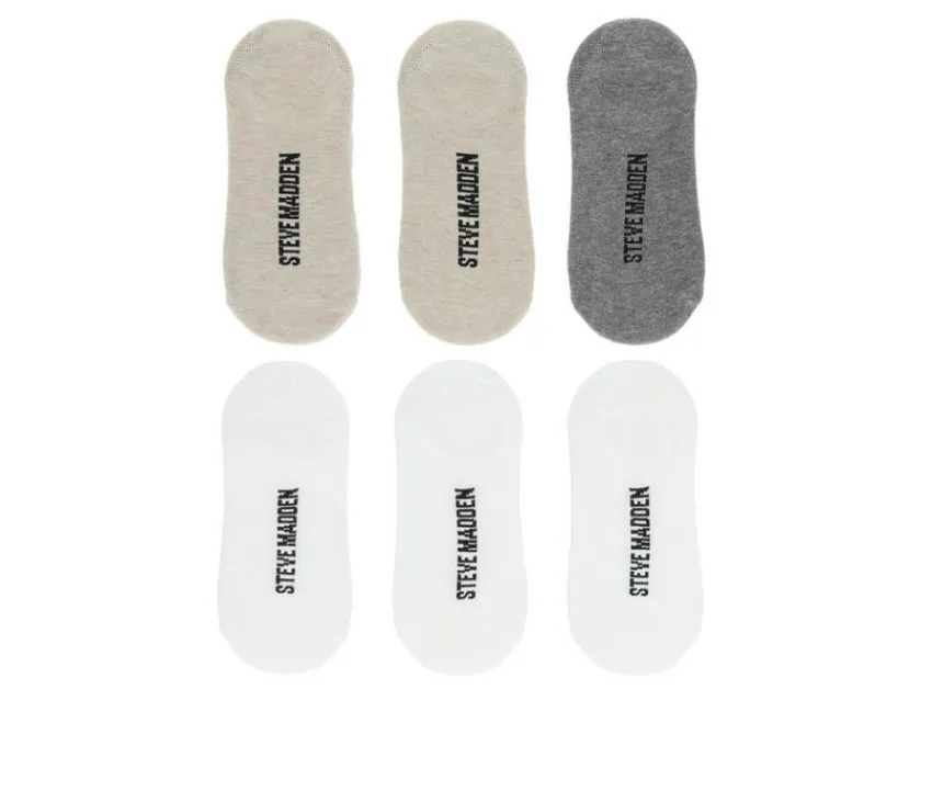 Steve Madden Socks>6 Pack Embroidered Bow Sneaker Socks