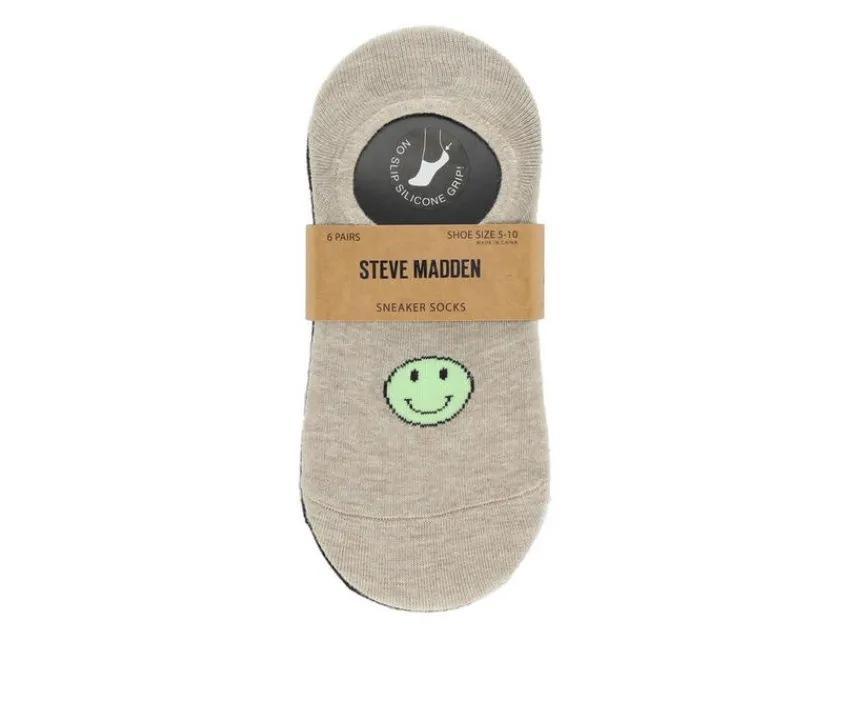 Steve Madden Socks>6 Pack Women Sneaker Liner Socks