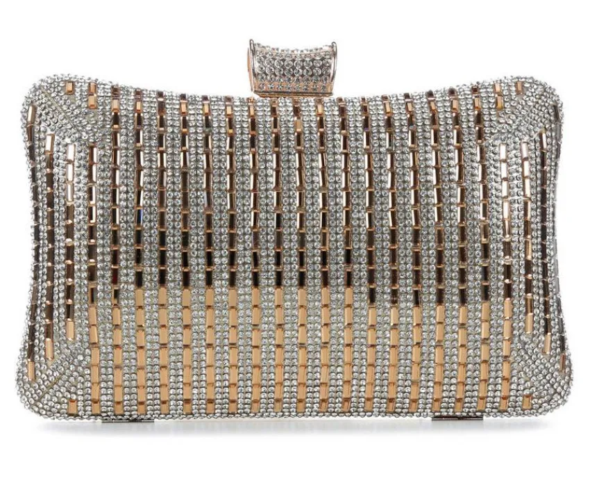 Crystal Curve Clutch|Vanessa Hot