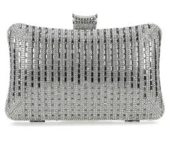 Vanessa Clutches & Evening Bags|Handbags>Crystal Curve Clutch