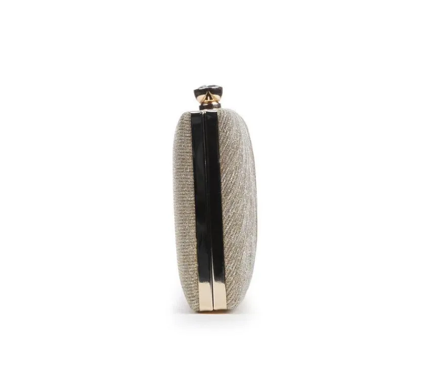Pleated Glitter Clutch|Vanessa Clearance