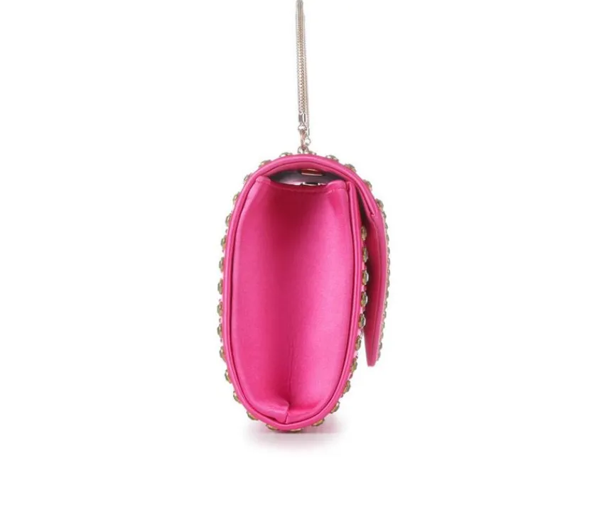 Rhinestone Asymmetrical Envelope|Vanessa Discount